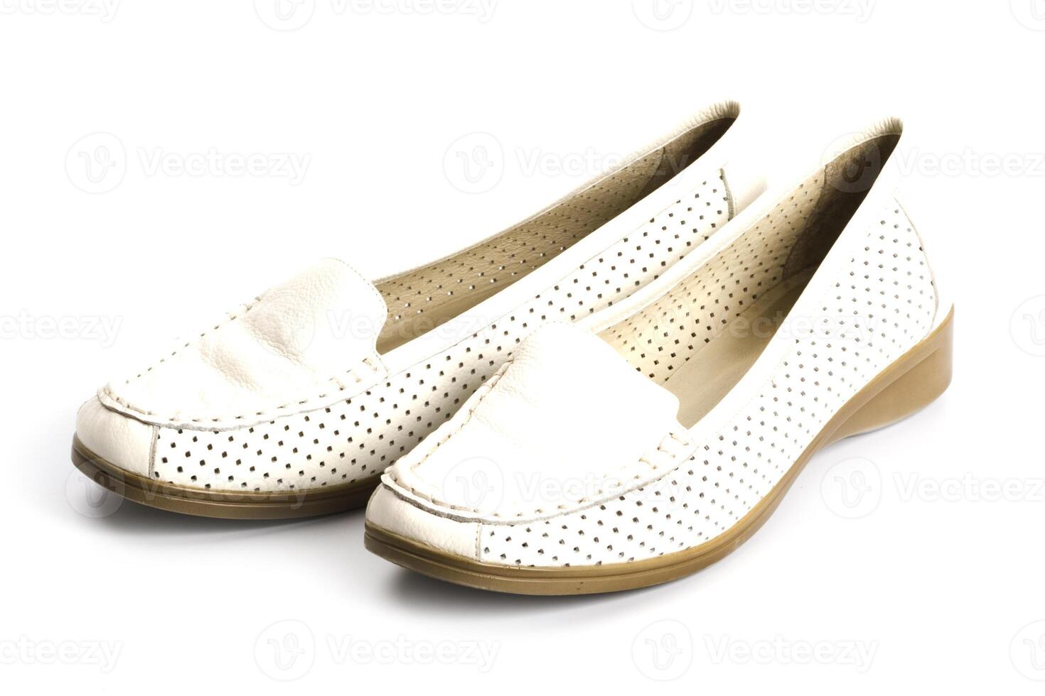 white shoes on white photo
