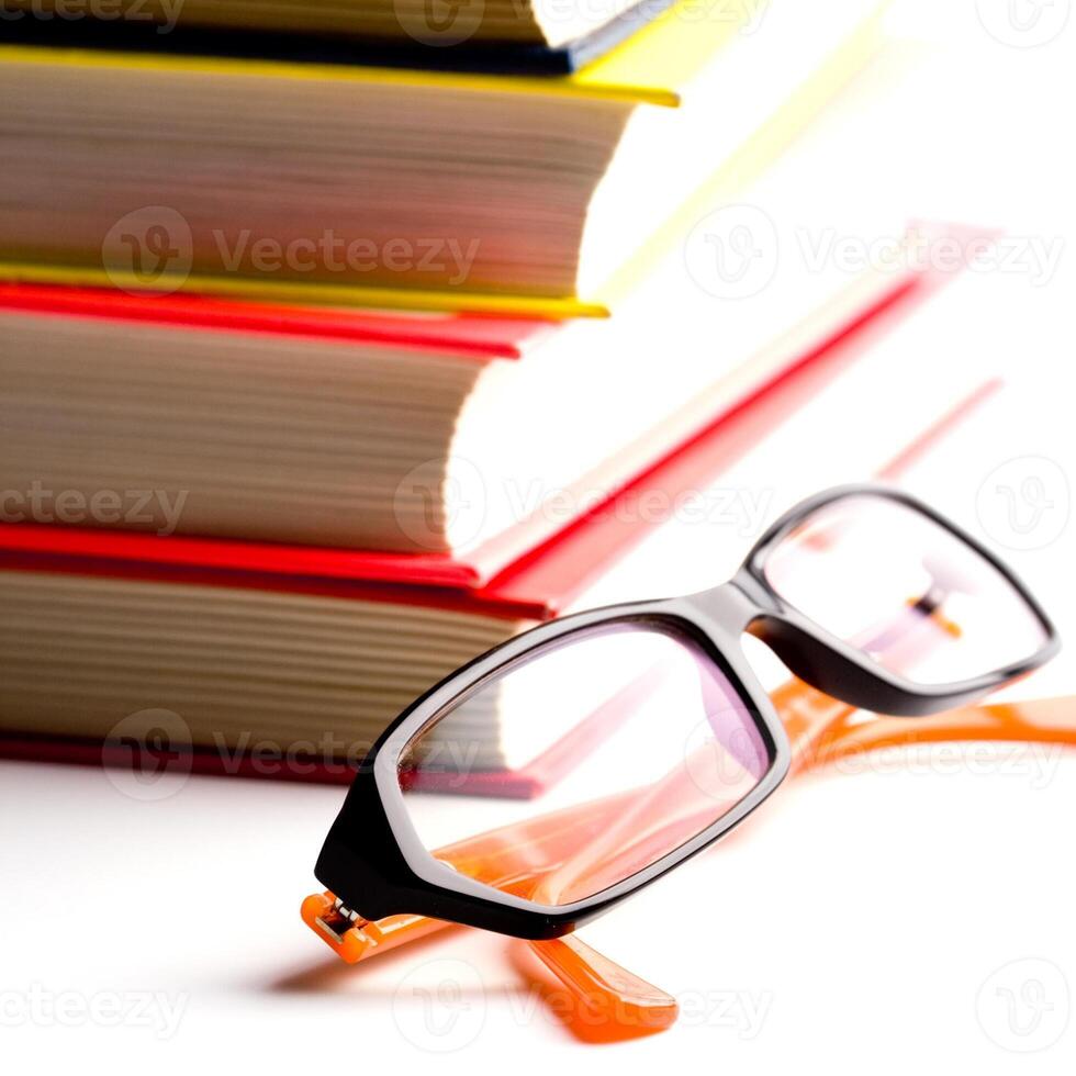 books and glasses photo