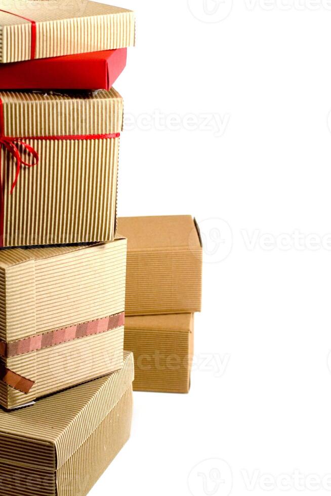 stack of cardboard boxes photo
