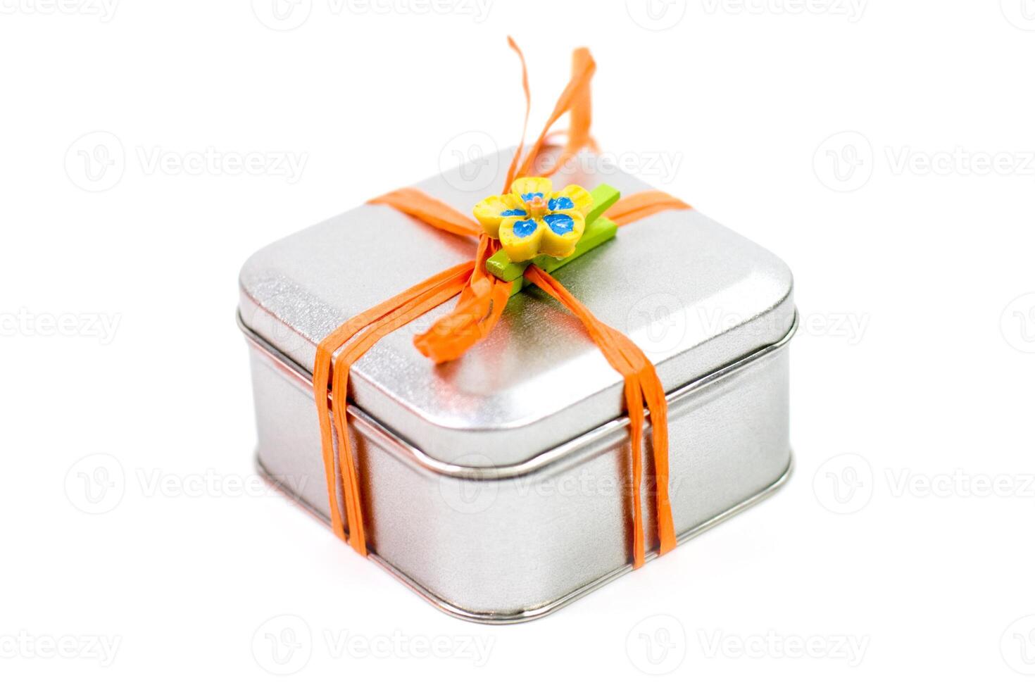 metal gift box photo