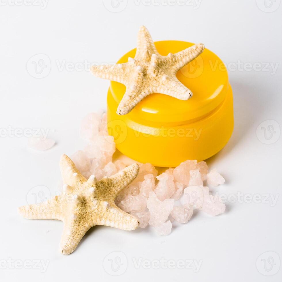 facial creme, seasalt and seastar photo