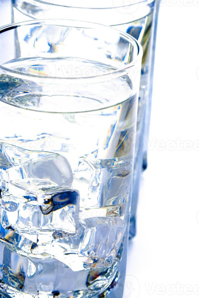 three glasses with water photo