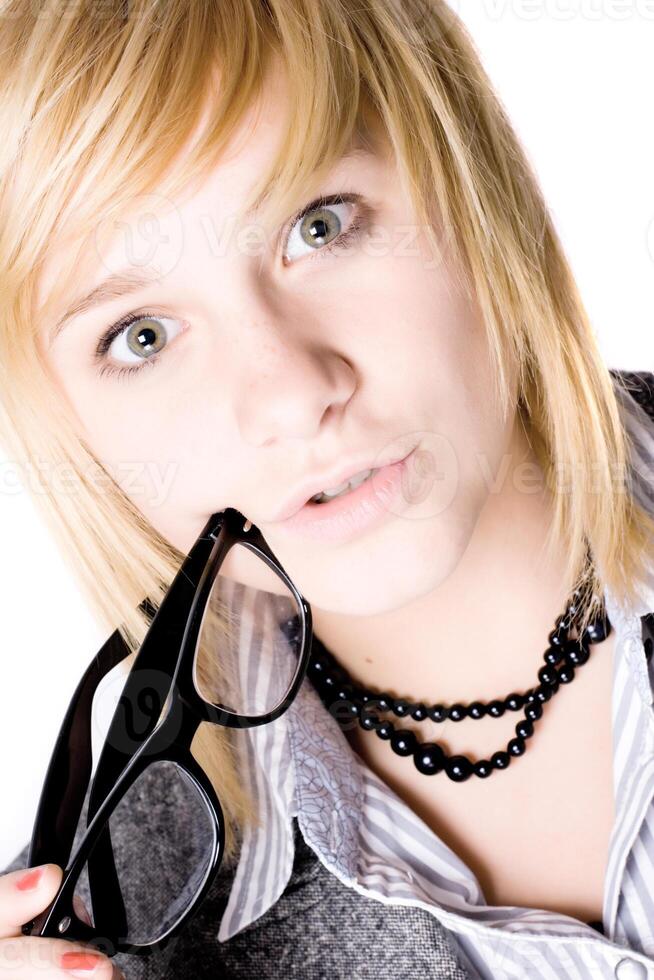 attractive young businesswoman photo