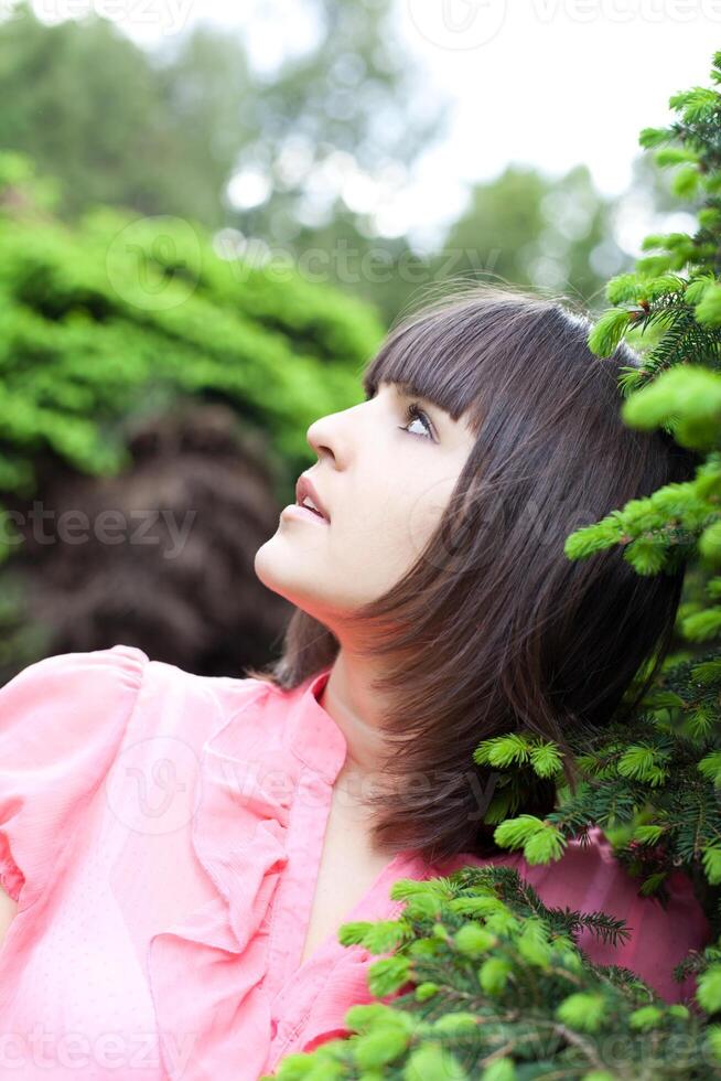 young woman in the park photo