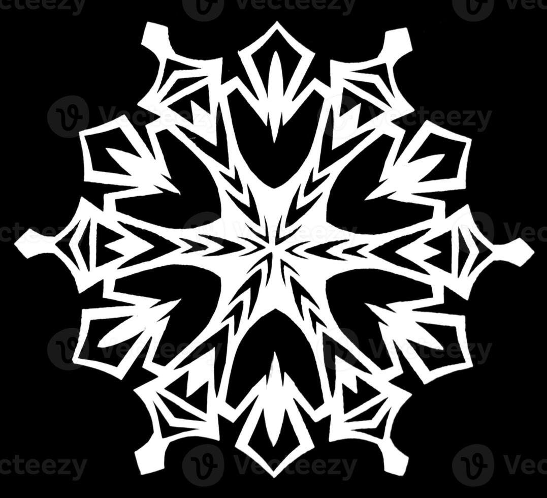 snowflake on black photo