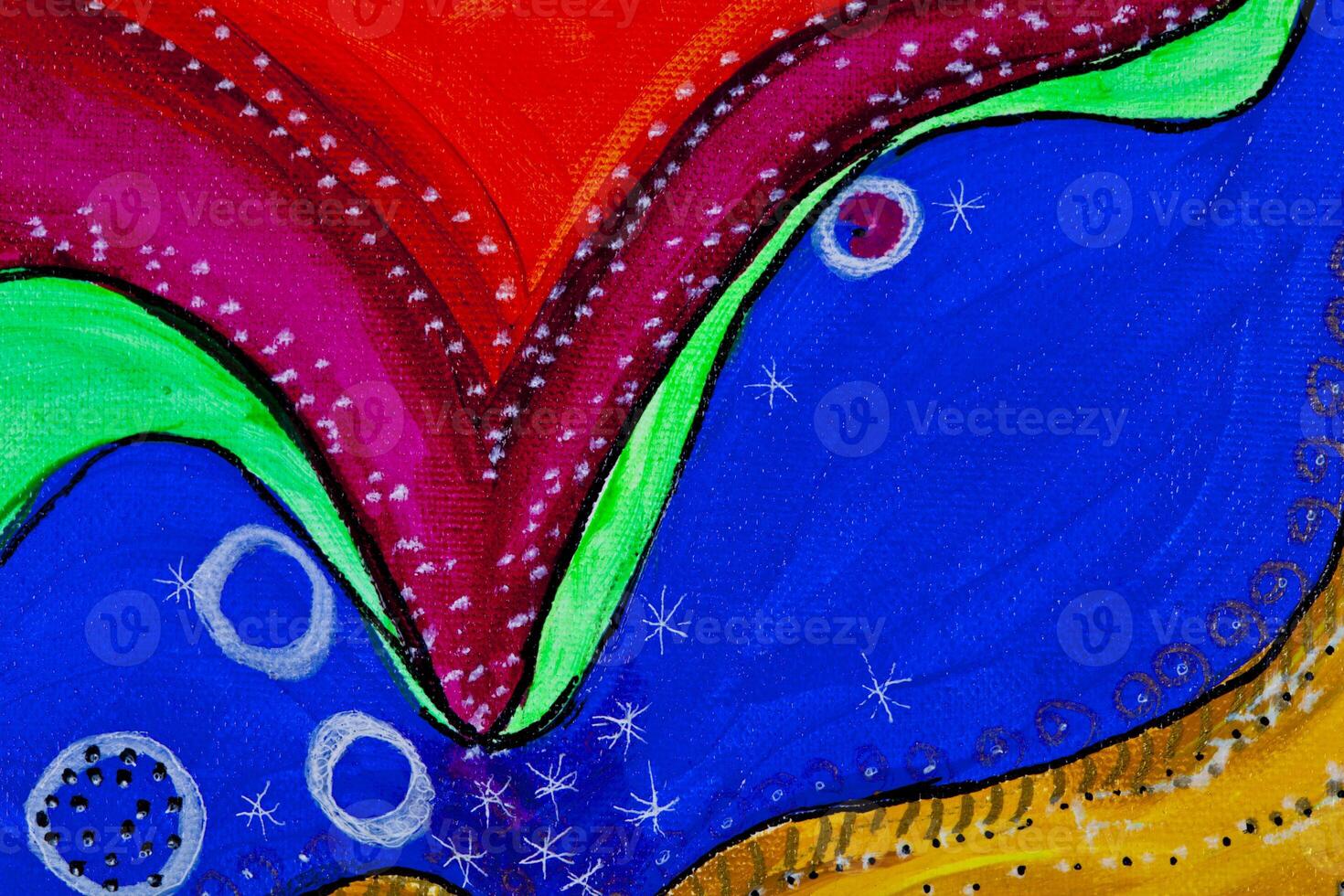 Blue, yellow, red, green and pink shades colored texture background. photo