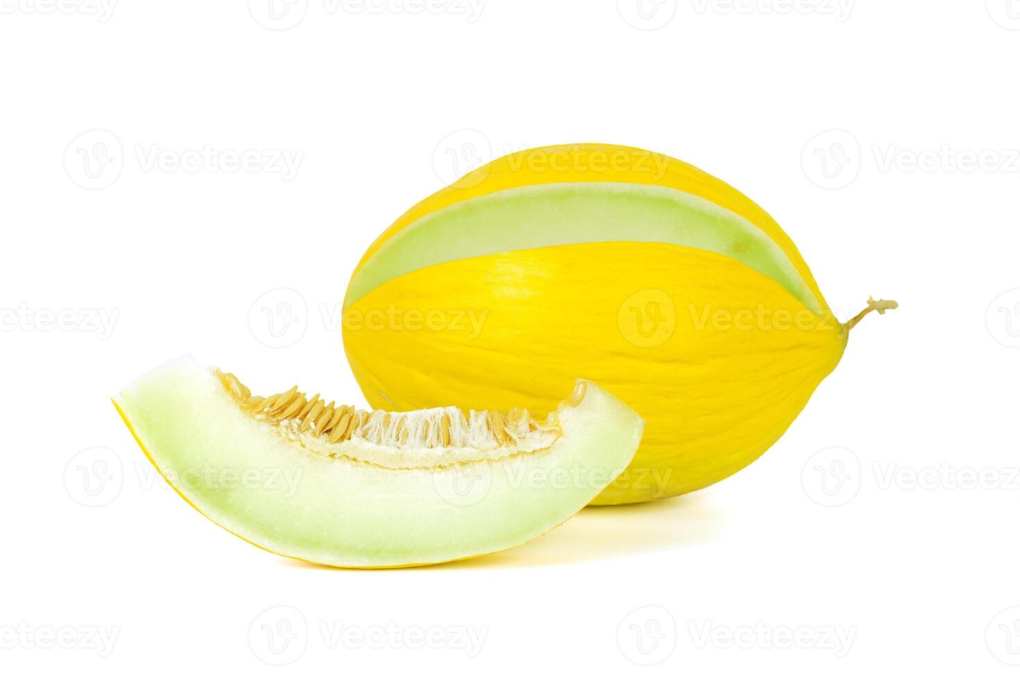 fresh yellow melon photo