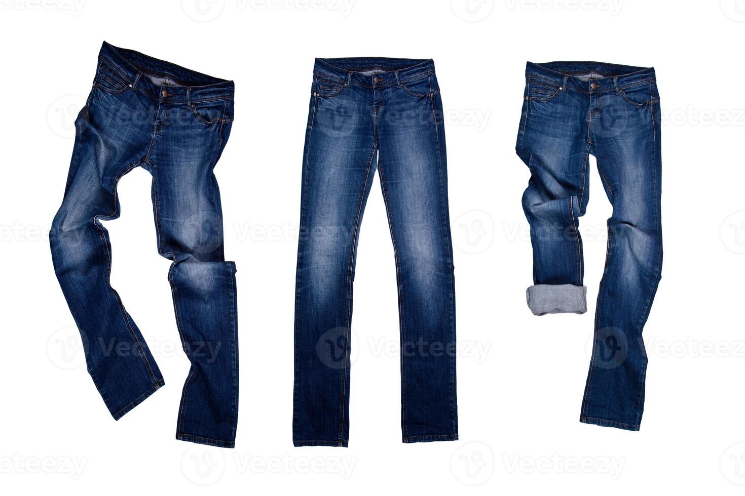 three blue jeans photo