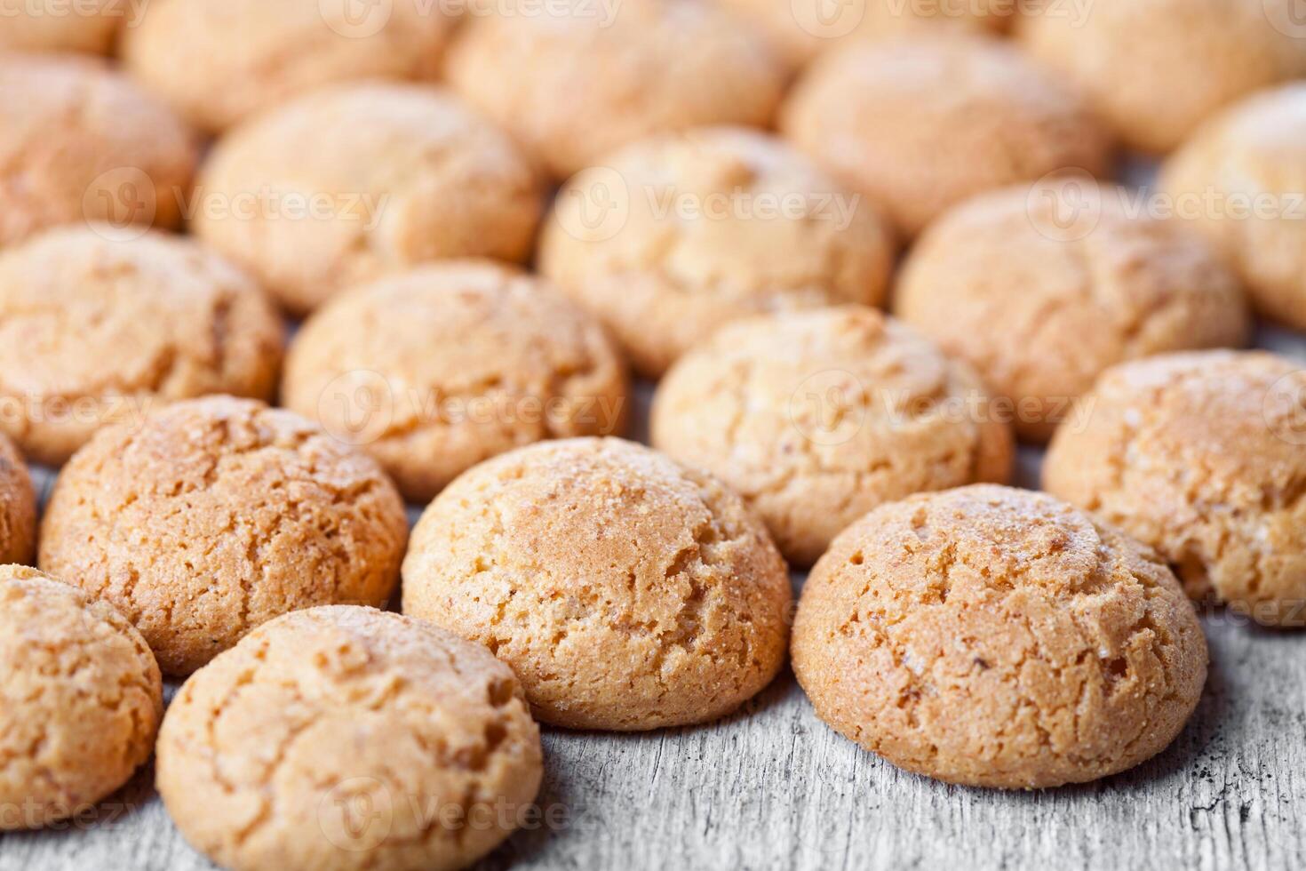 meringue almond cookies photo