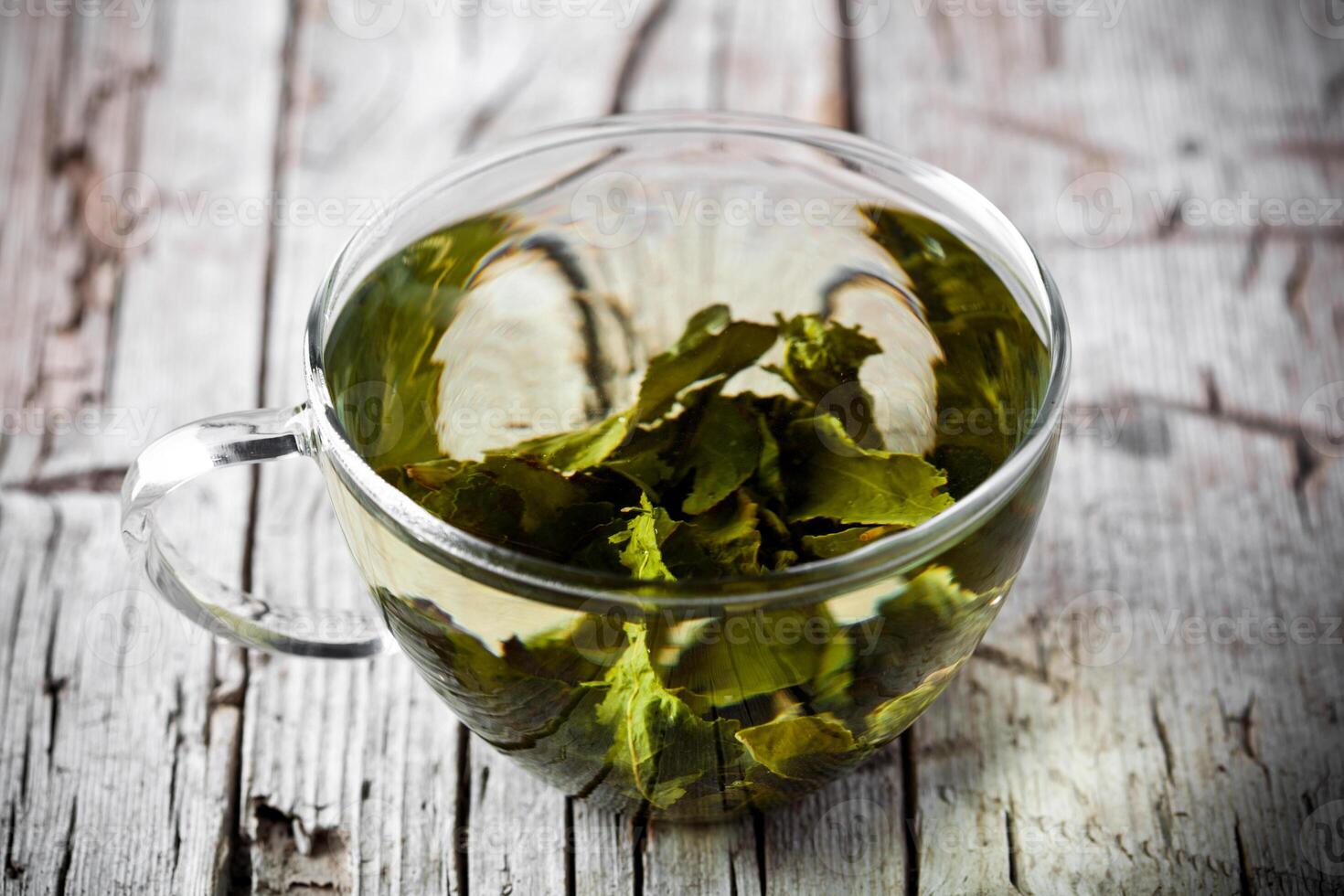 cup of green tea photo