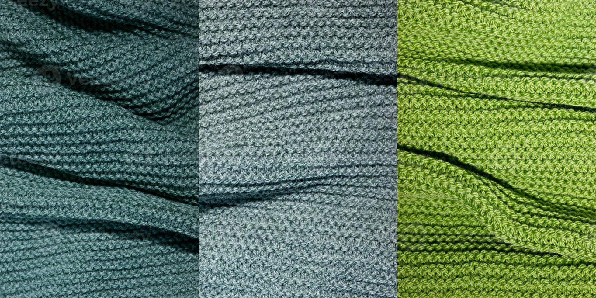 Knitted textures background photo