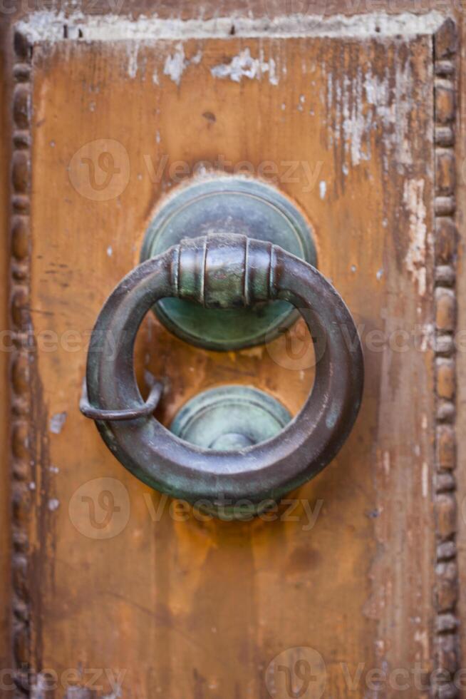 Ancient italian door handle photo
