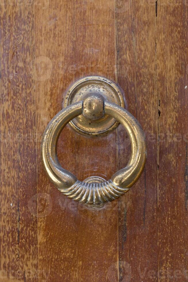 Ancient italian door handle. photo
