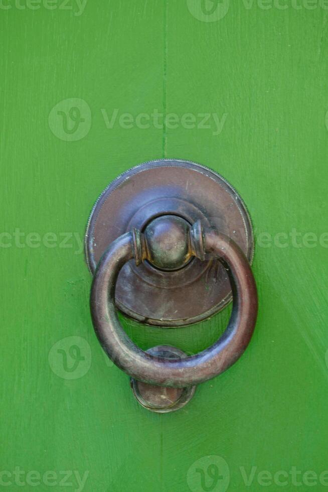 Ancient italian door knocker ring photo