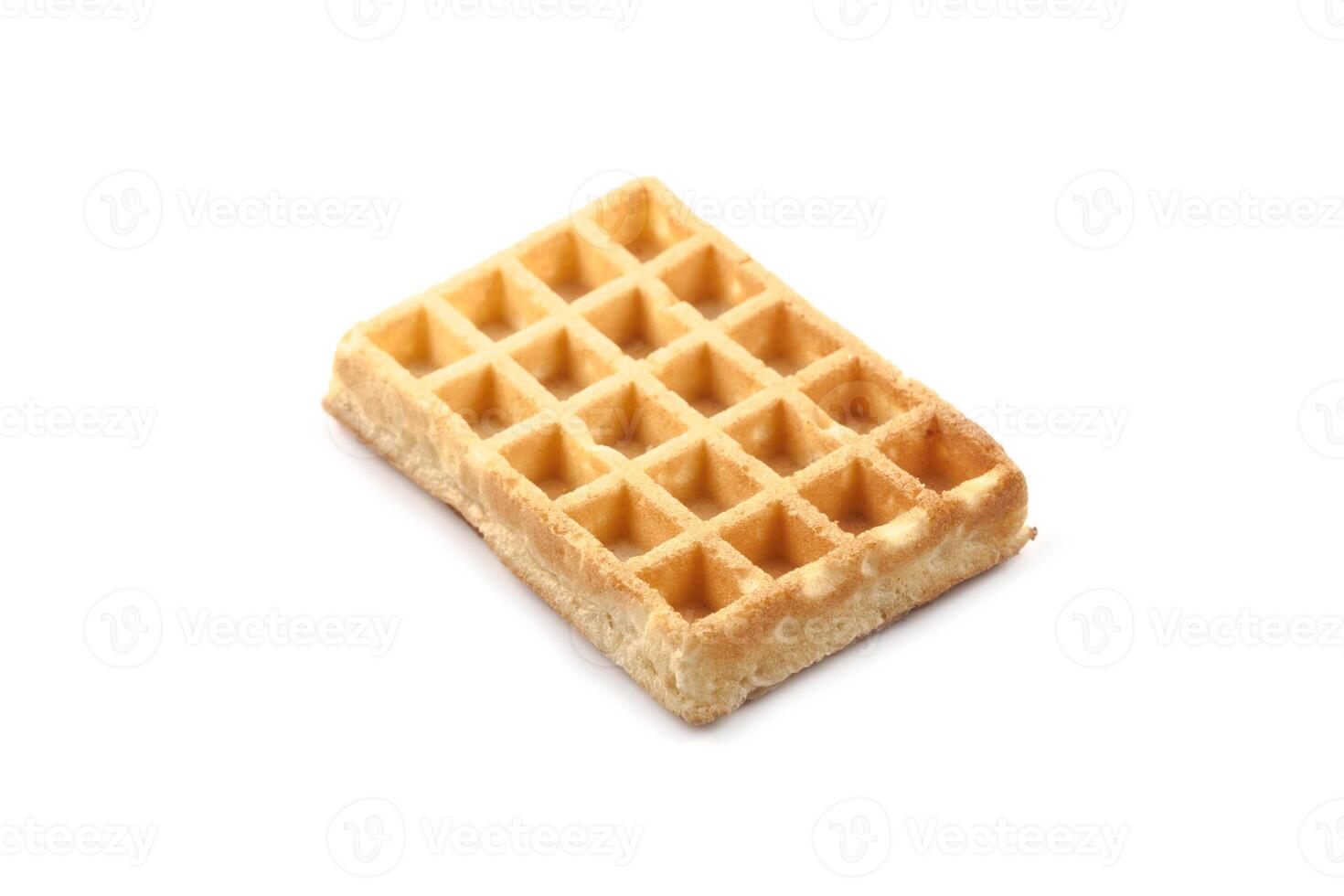 Belgium waffer isolated on white background. photo