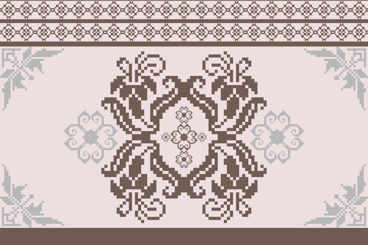 Geometric Heritage Embroidered or printed clothing, covers, curtains, carpets, designs on product packaging vector