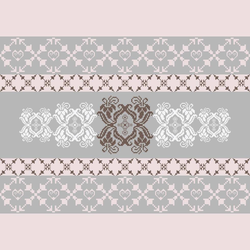 Embroidered Essence Patterns on product packaging vector