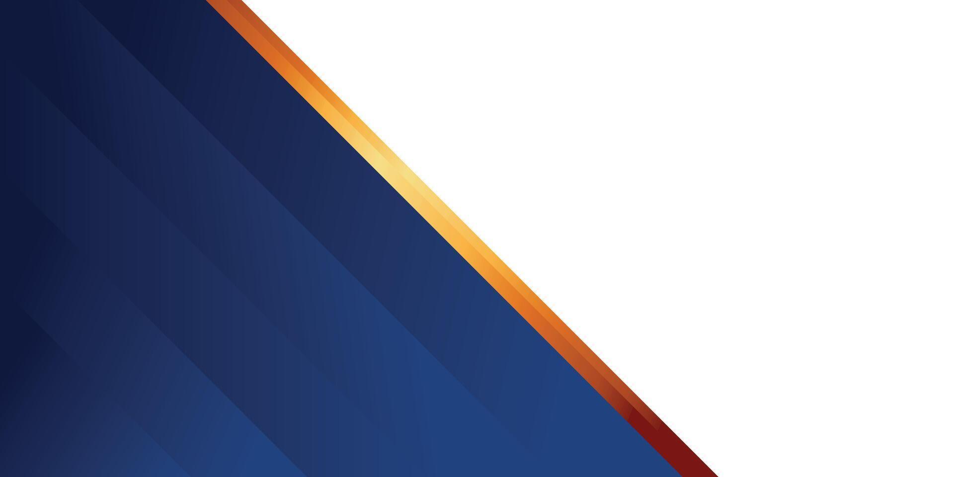 simple blue and gold geometric background vector