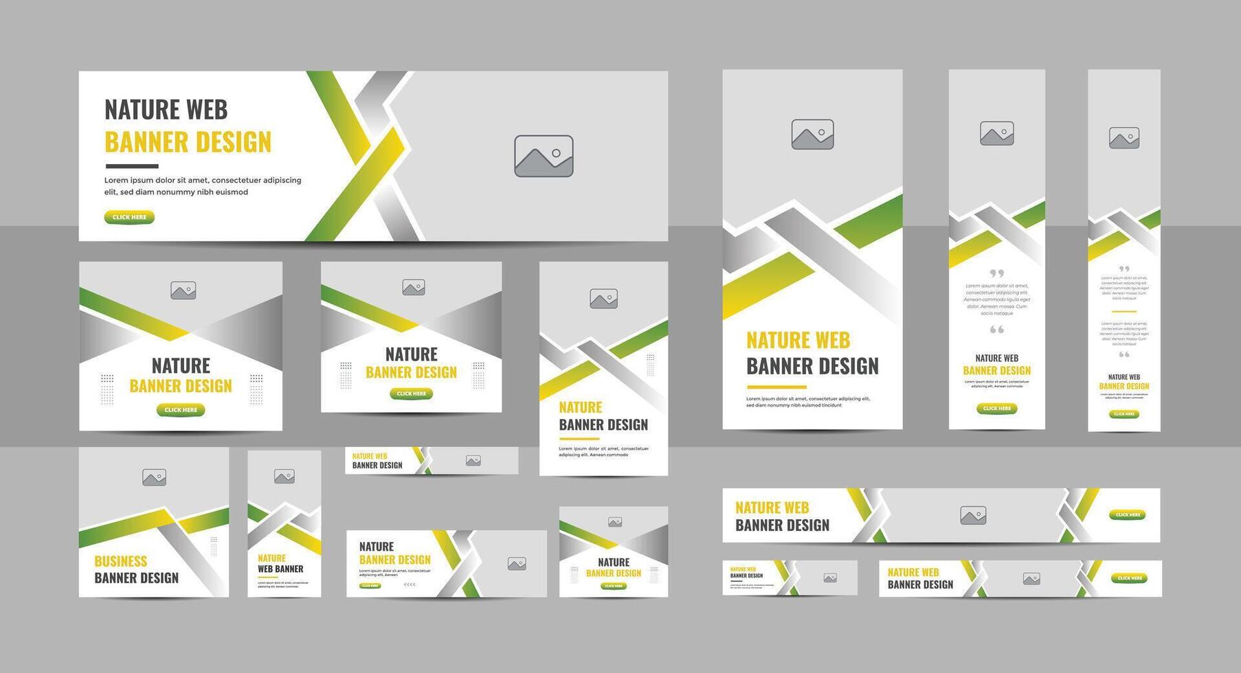 Craetive agro farm web banner template or lawn care web banner template design vector