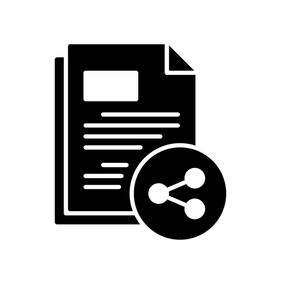 File sharing or document embed icon vector