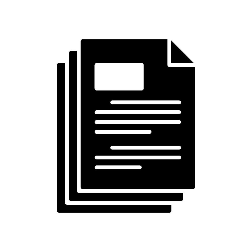 Files icon for computer user interface vector