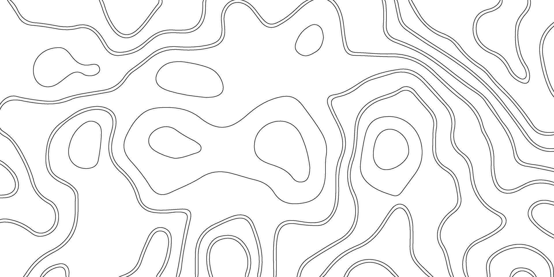Topographic background and texture, monochrome image. vector