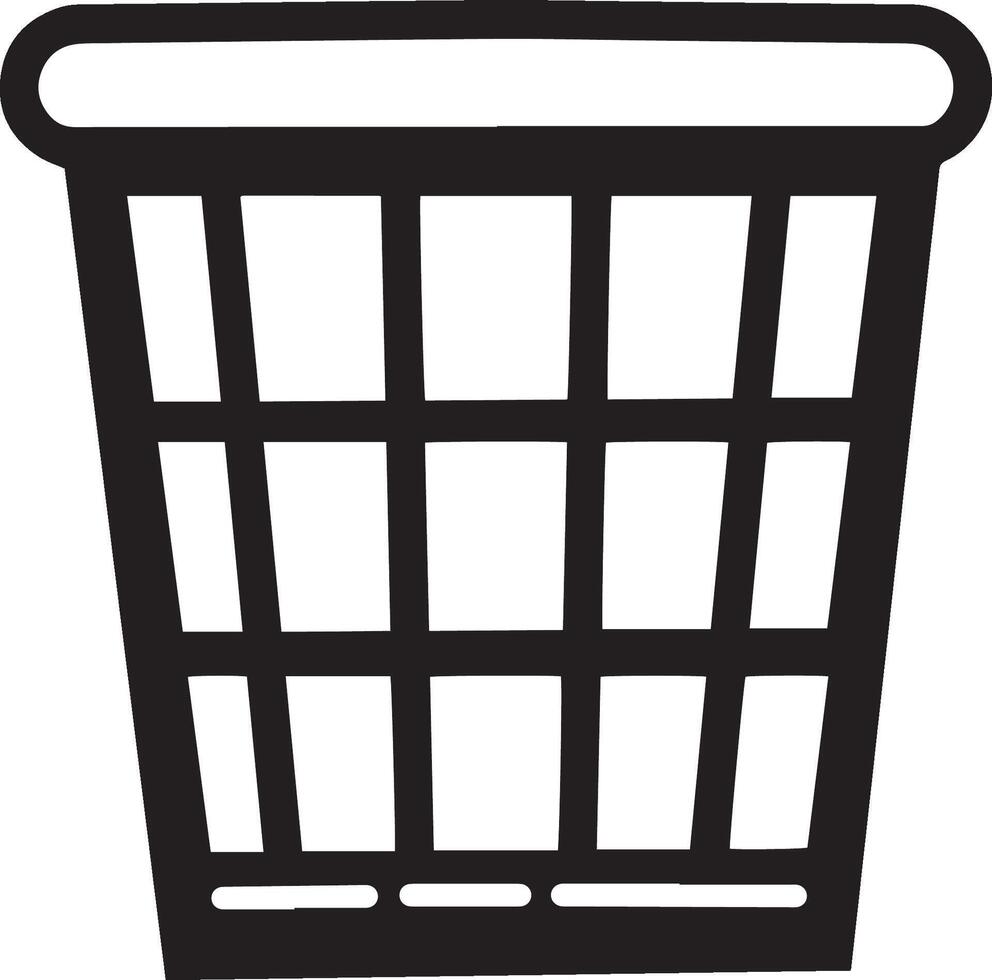 laundry basket icon design isolated vector