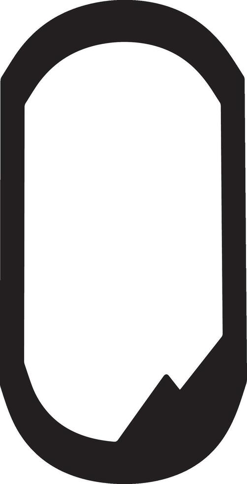 isolated oval mirror icon symbol design vector
