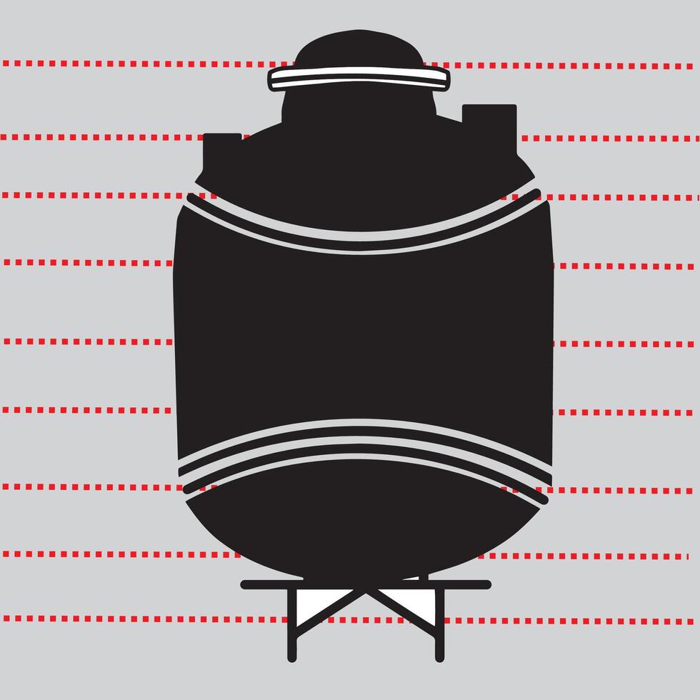 isolated water tower icon, isolated house water reservoir vector