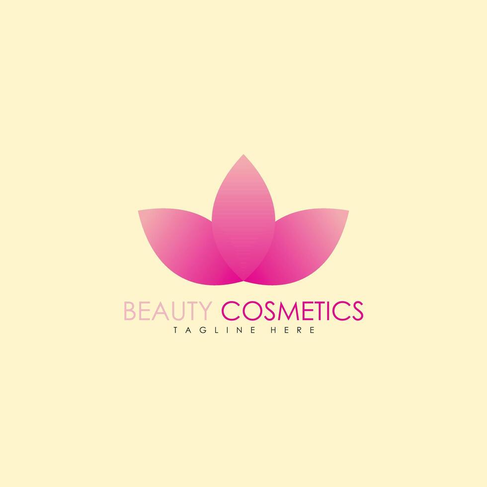 lotus flower beauty logo icon vector