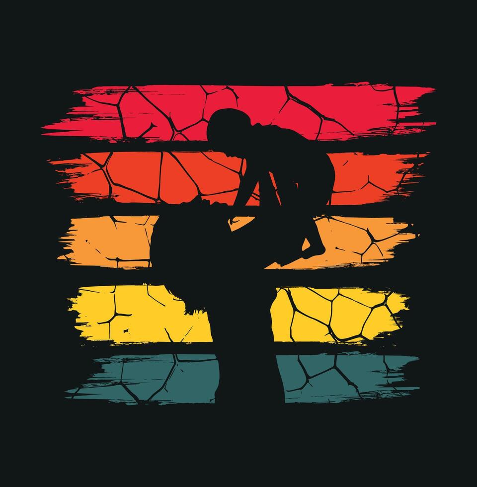 Happy Mother's Day and Mother Love Her Child Silhouette t-shirt vector