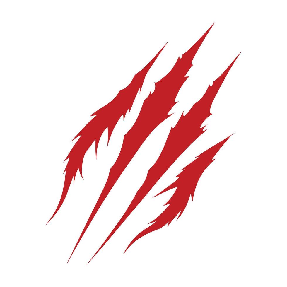 Isolated Claw with Blood Drips Illustration vector