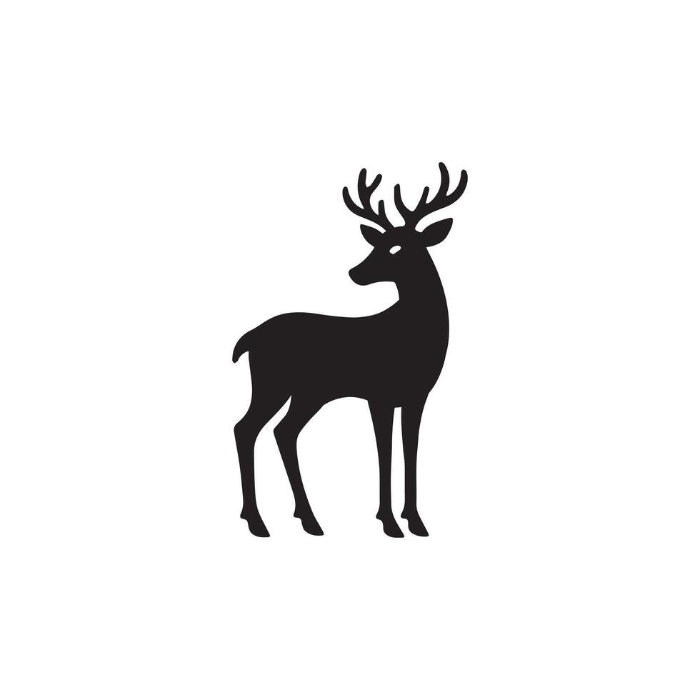 Christmas Reindeer Silhouette vector