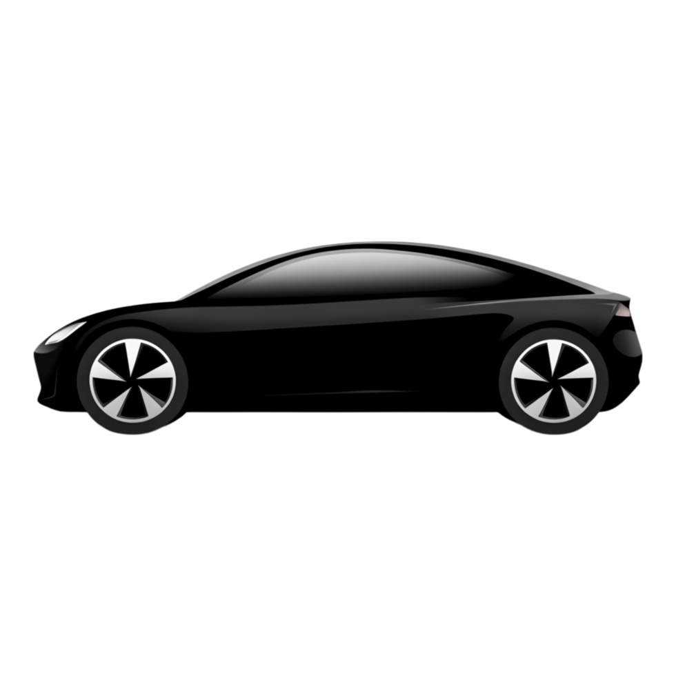 Sleek Black Car Design for Modern Aesthetics png