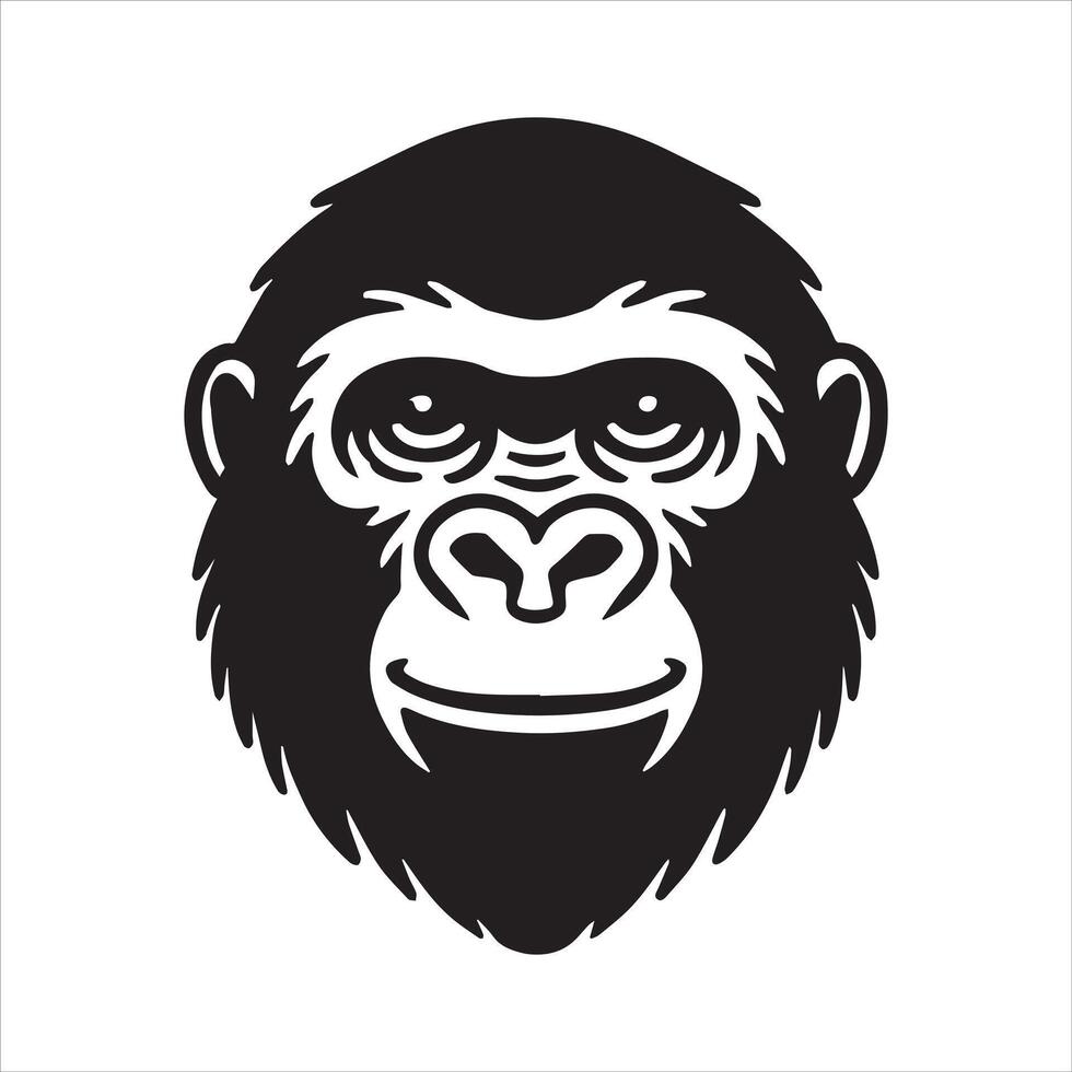 Professional Gorilla Face Logo Design Ideas vector