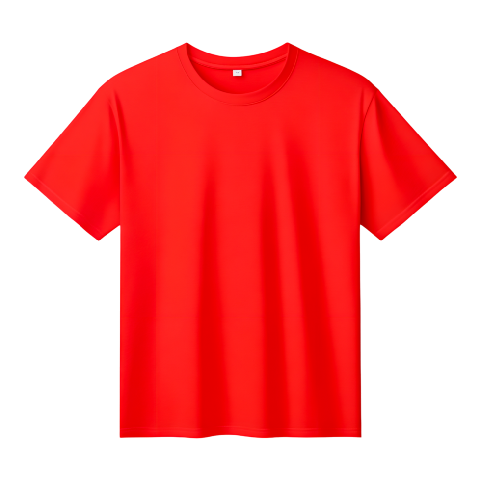 Bright Red Short Sleeve T-Shirt png