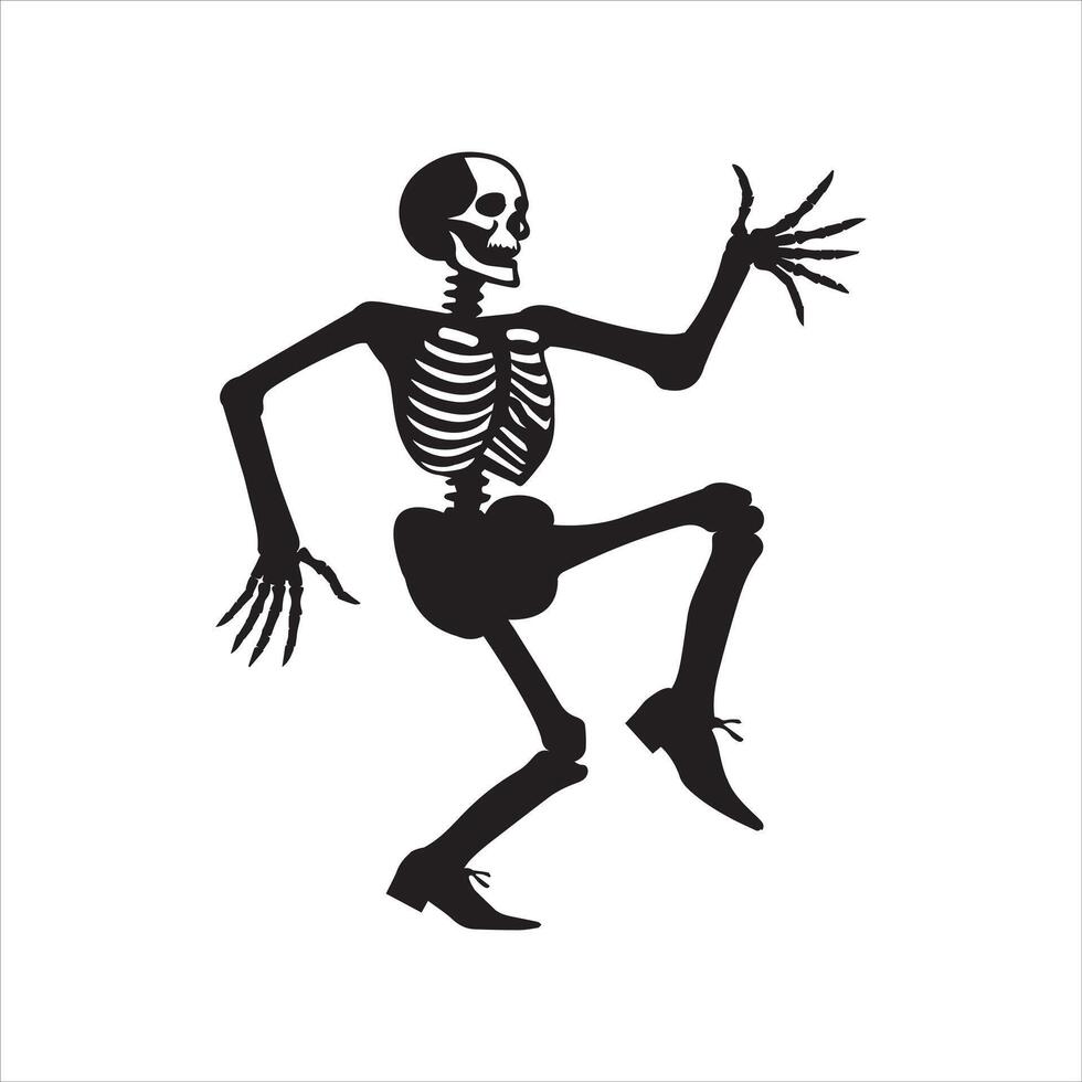 Amusing Dancing Skeletons for Party Invitations vector