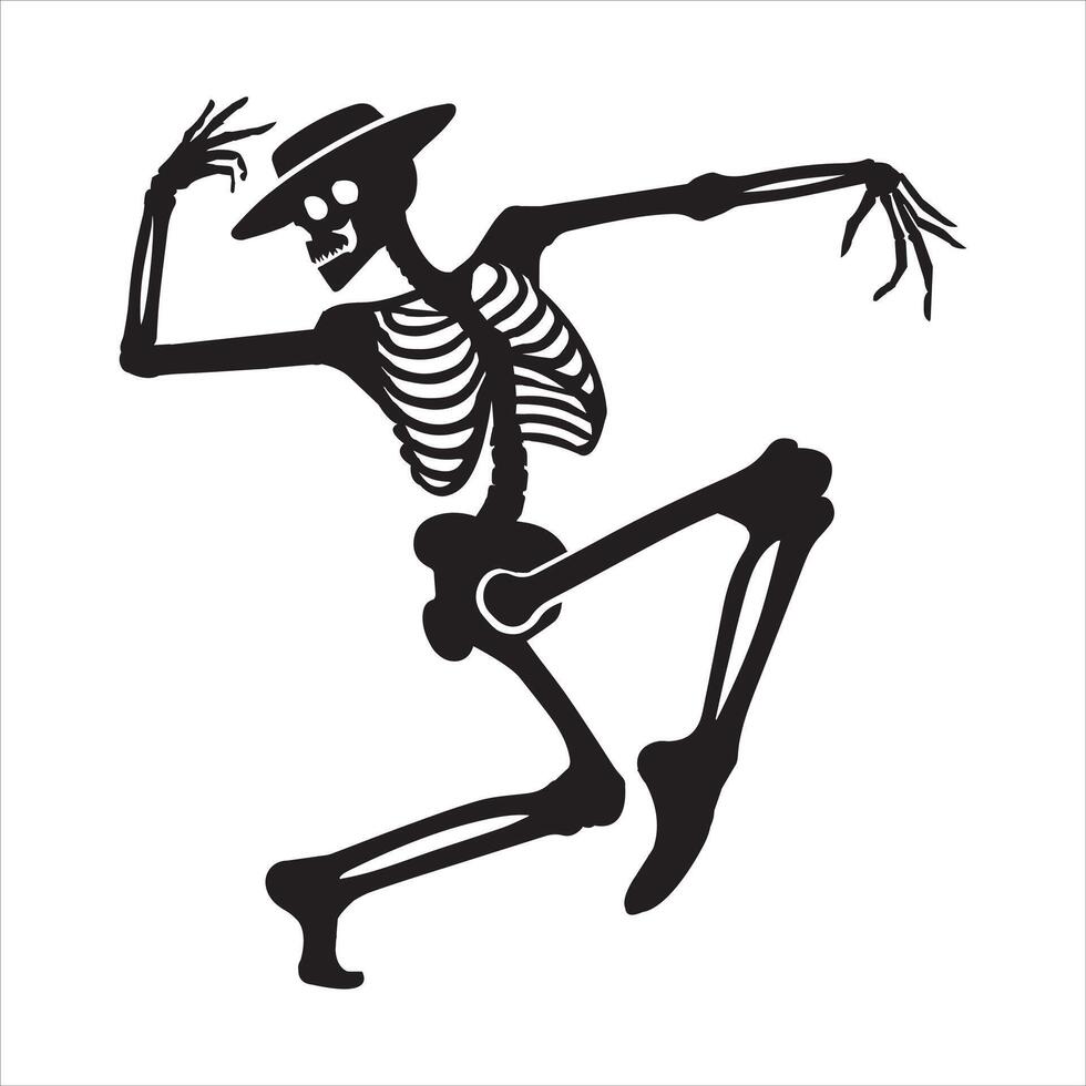 Whimsical Skeleton Dance Party Illustrations vector