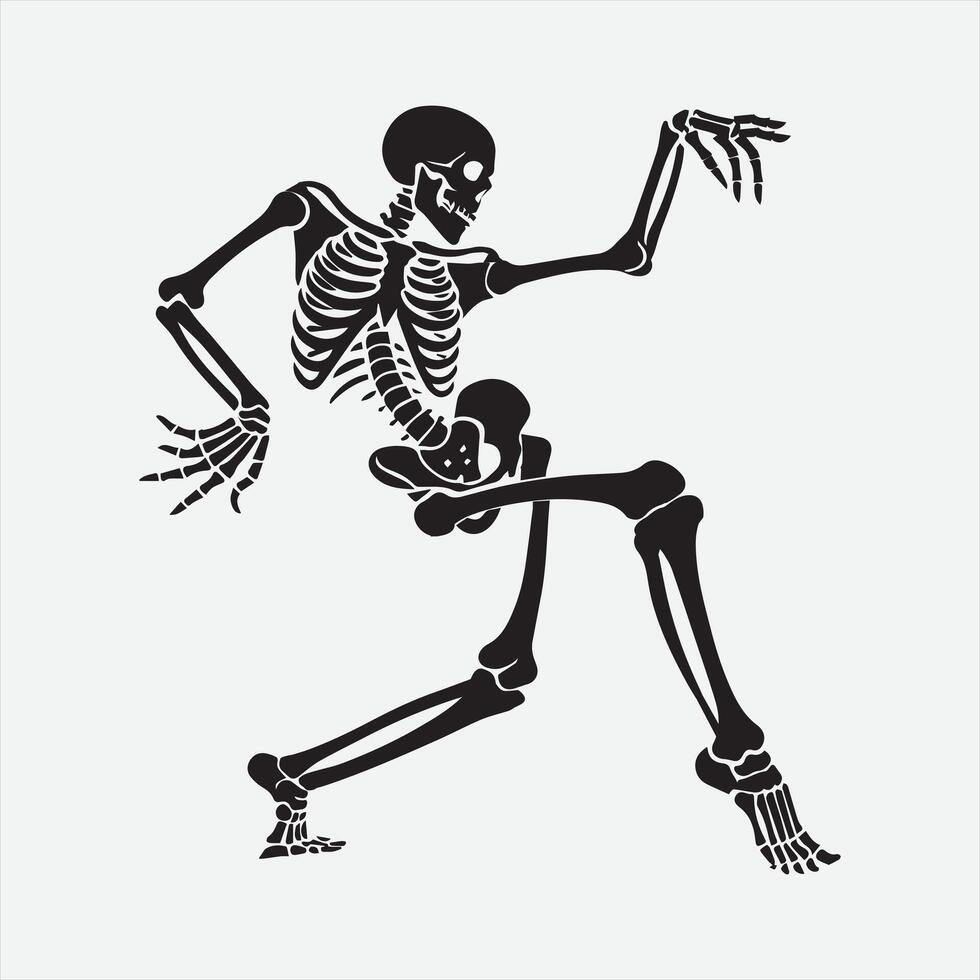 Lighthearted Skeleton Clipart for Celebrations vector