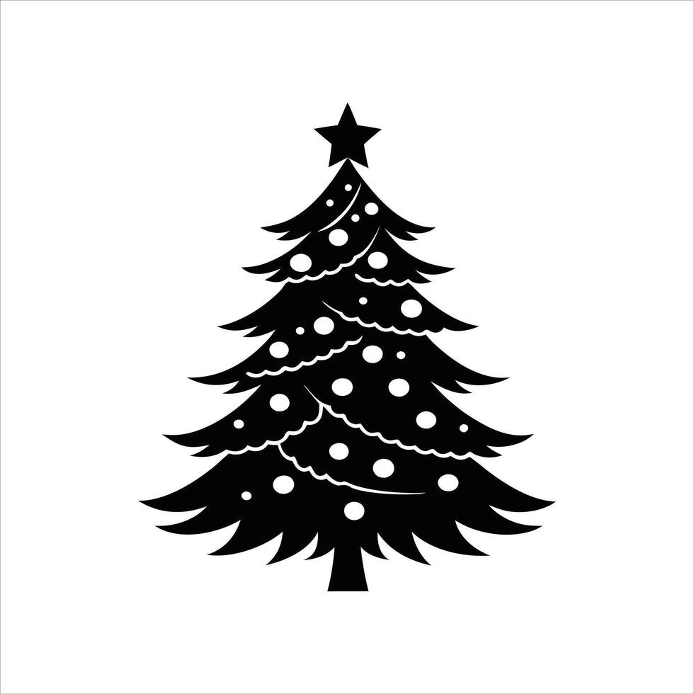 Cozy Christmas Tree Artwork vector