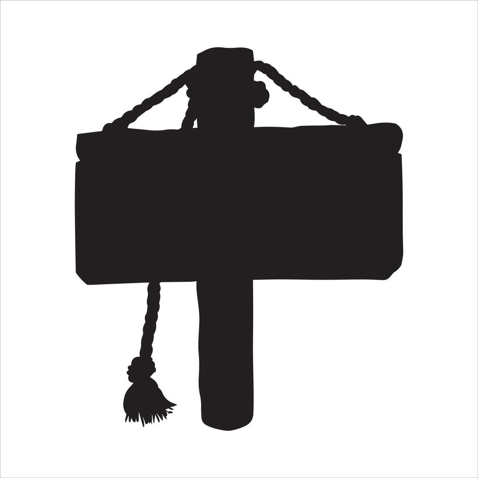 Road Signpost Silhouette Design vector