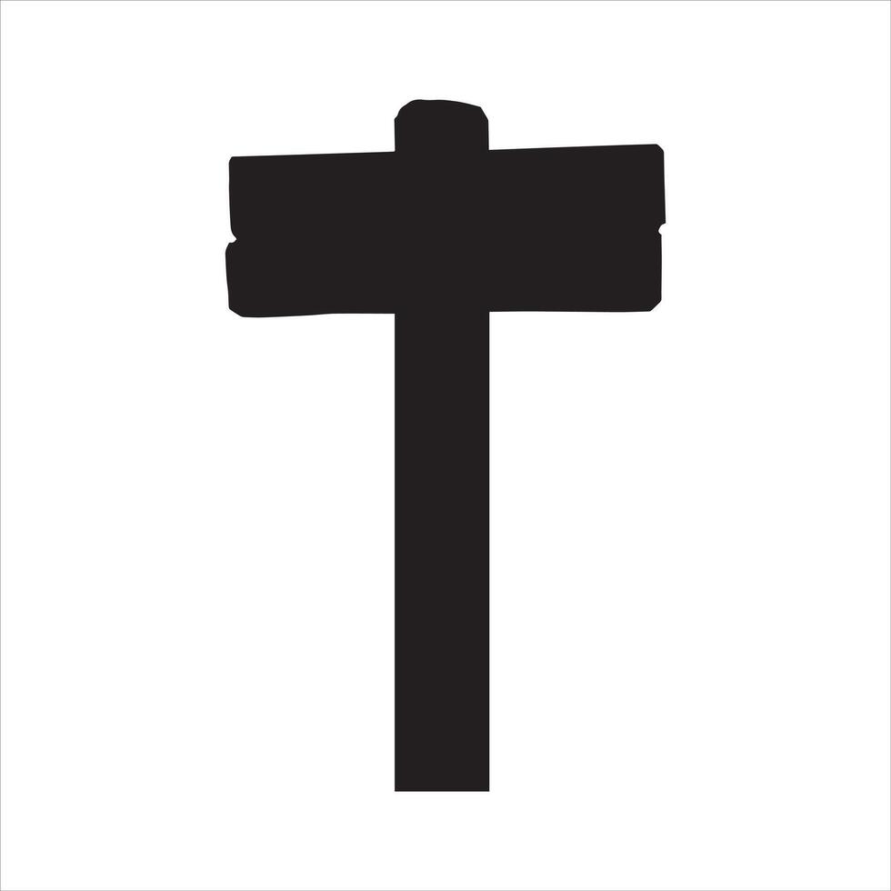 Road Signpost Silhouette Design vector