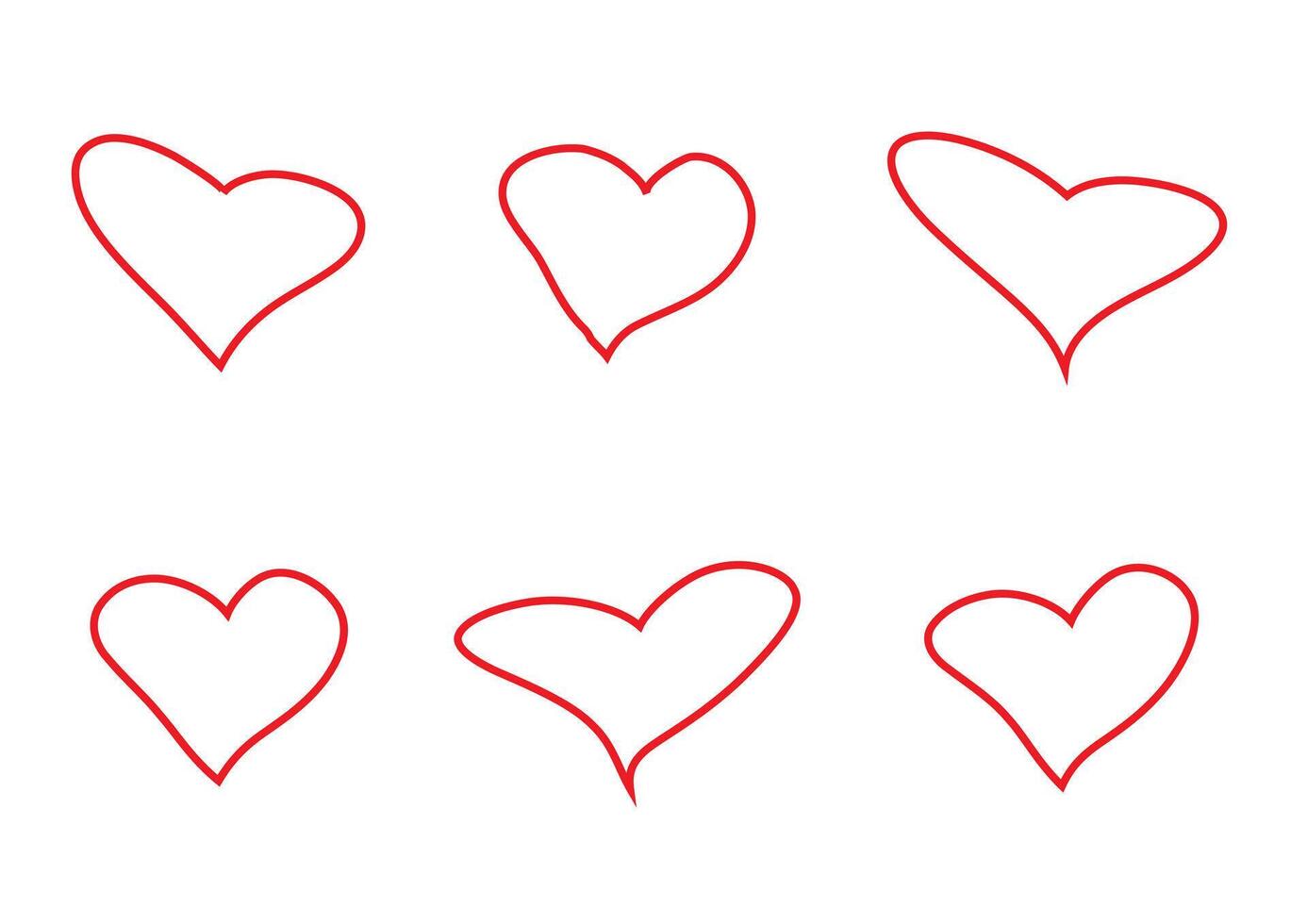 Minimalist Black Heart Shapes for Modern Designs Perfect for Love, Art, and Valentine Projects vector