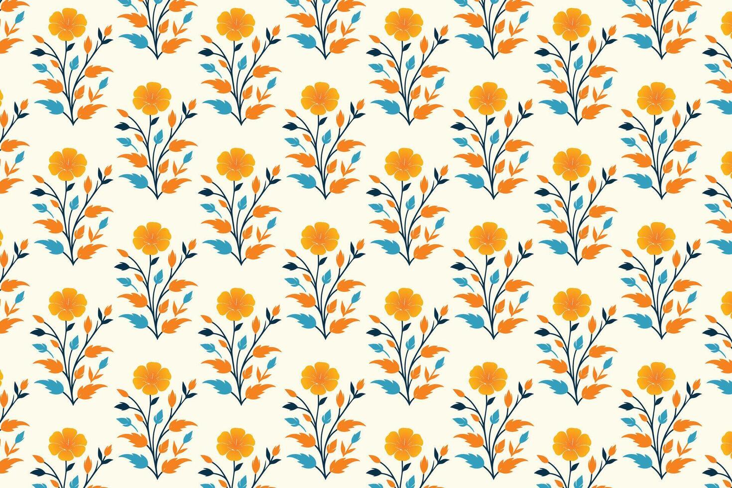 seamless floral pattern with a vibrant collection of abstract botanical flowers and rich green leaves perfect for high-quality fashion textiles digital prints and innovative design solutions vector
