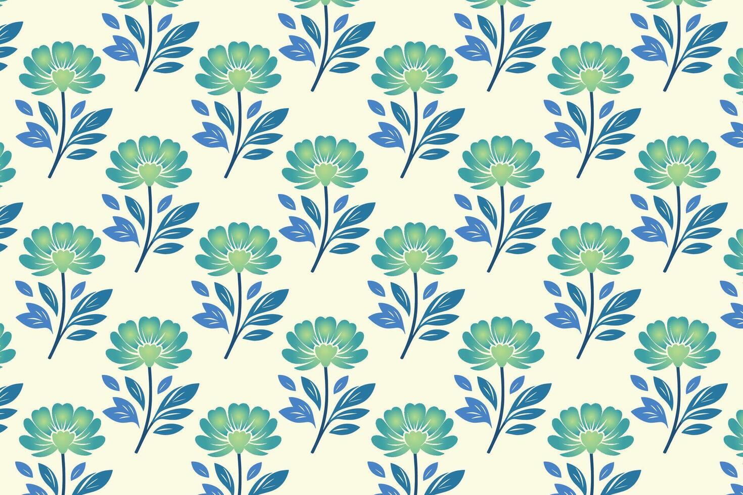 seamless pattern of colorful abstract botanical flowers and leaves ideal for fashion fabric and digital print design vector