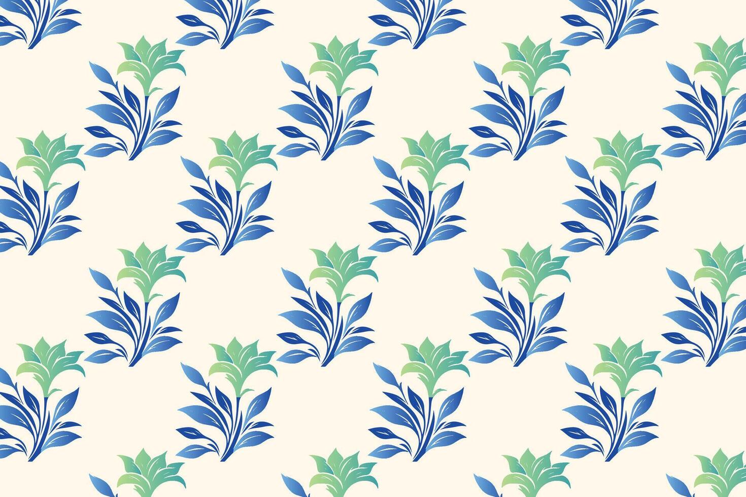 seamless floral pattern featuring vibrant abstract botanical flowers and lush green leaves, ideal for colorful fashion textiles, digital printing, and contemporary design projects vector