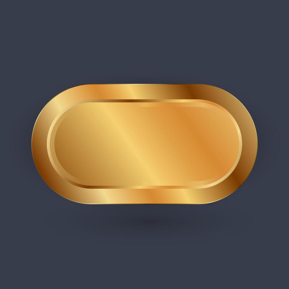 banner and button is golden, silver and bronze blank medals button realistic illustration. a medals or buttons isolated on black background. A elegant button concept vector