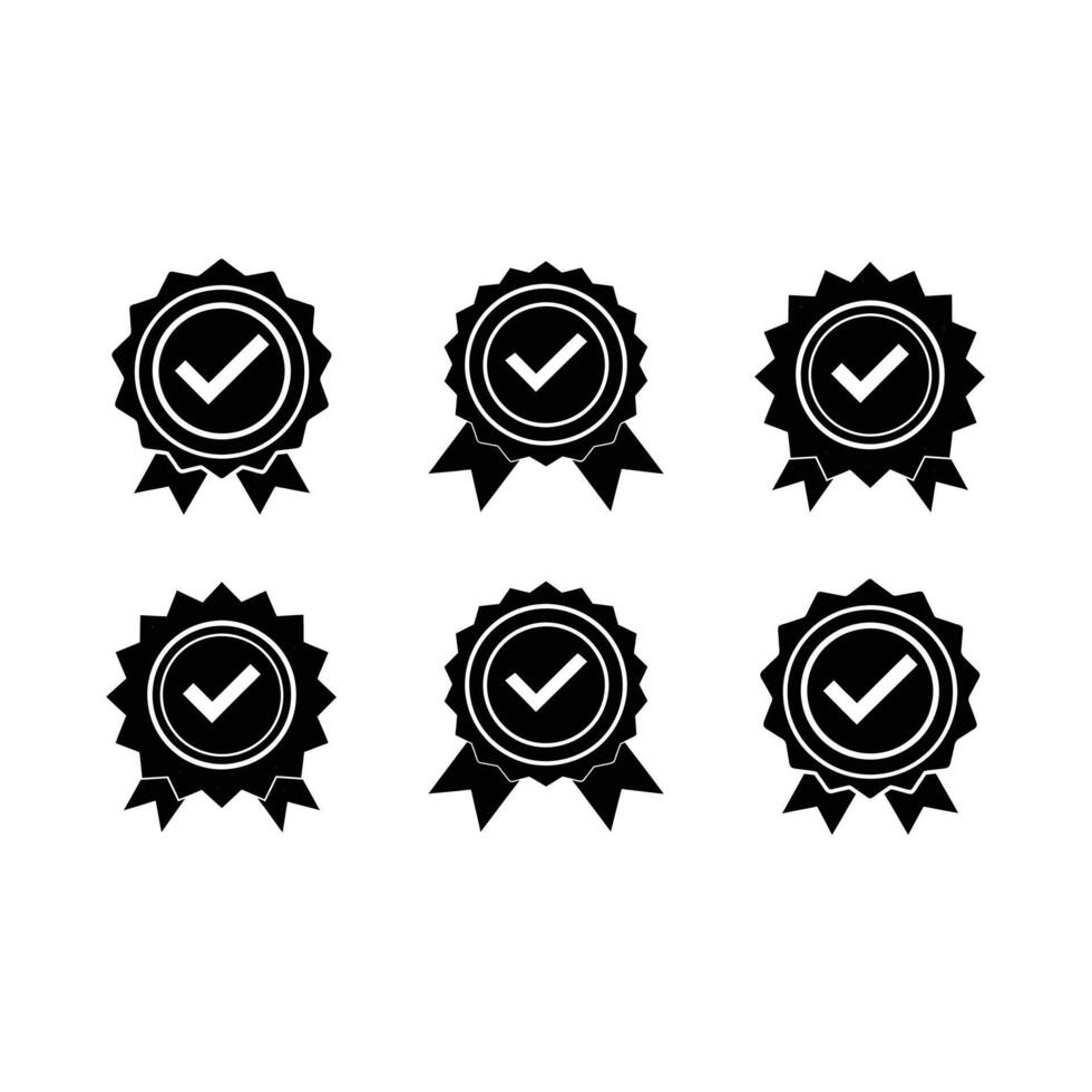 Badge and Linocut Silhouette Design vector