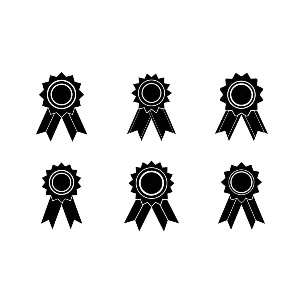 Ribbon and Linocut Silhouette Design vector
