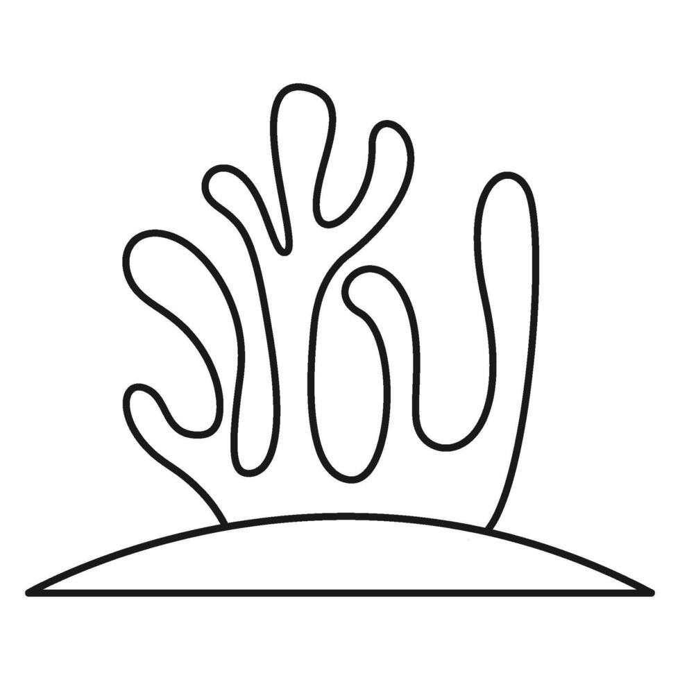 seaweed logo illustration vector